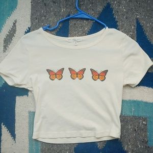 Truly Madly Deeply Butterfly Crop Top